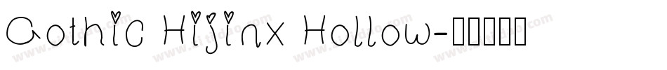 Gothic Hijinx Hollow字体转换